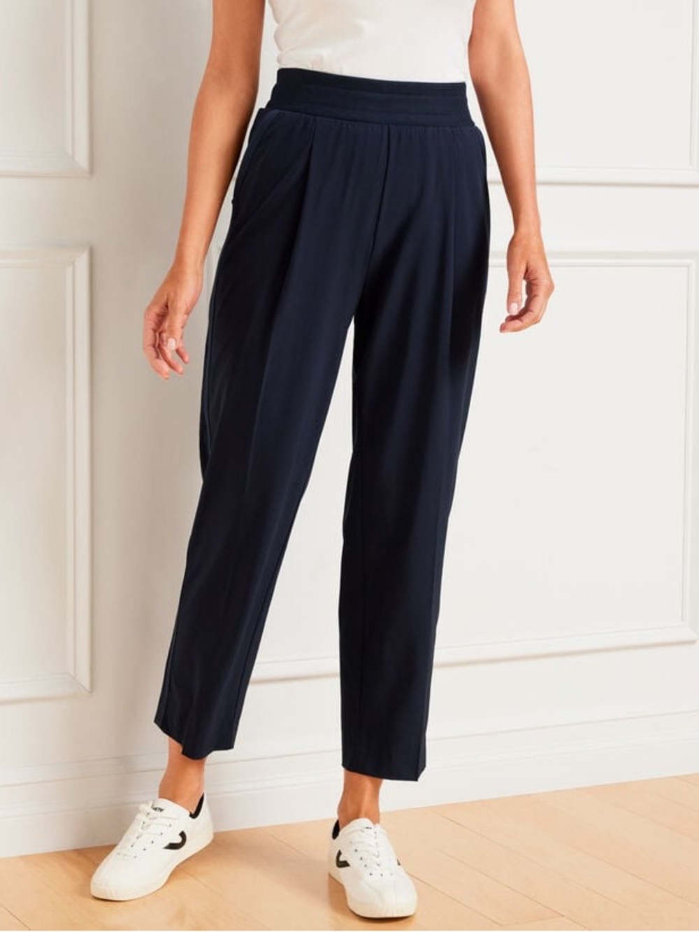 NWT Talbots Black Women's Relaxed Pull-On Pants